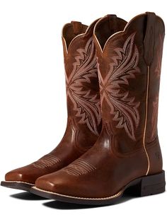 Women's Roper Classic Cowgirl | Zappos.com Rugged Faux Leather Boots For Fall, Fitted Leather Mid-calf Boots For Ranch, Western Wide Calf Faux Leather Boots, Brown Leather Boots With Reinforced Stitching, Western Style Leather Work Boots With Reinforced Stitching, Rugged Fitted Boots With Square Toe, Fitted Rugged Boots With Square Toe, Western Knee-high Faux Leather Boots, Fitted Boots With Reinforced Toe For Fall