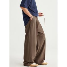 Bamboo Cotton And Linen Wide Leg Casual Pants Fabric: 100% Cotton Size: S, M, L, XL Multiple Color Selections: Brown  Season: Spring, Fall, Summer Dance Pants Hip Hop, Bamboo Pants, Wide Leg Casual Pants, Dress Date Night, Dance Pants, Pants Fabric, Casual Wide Leg Pants, Summer Pants, Solid Color Shirt