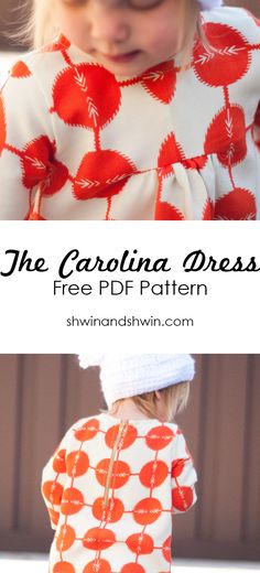 the carolina dress free sewing pattern for toddlers and older children from sewnandwin com