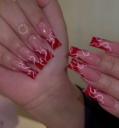 Trendy Almond Nails, Fireplace Tv Wall Decor, Vday Nails, Room 2023, Fireplace Tv Wall, Red Valentine, February Nails, Valentine Nails, Cute Nail Art Designs