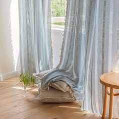 PRICES MAY VARY. ✿Ready Made Window Curtains : Package includes 2 Boho Window Curtain panels, each measuring 52"W & 63"L . Rod Pocket design, easy to install and slide. Refresh your space with the soft look and peaceful feel of our curtains ✿Bohemian Design: Our greyish blue country farmhouse curtains are made of natural cotton linen blend fabric which is soft handfeel and looks rustic and chic ,featuring with exquisite embroidery stripe and bohemian tassel, beautifully frames your windows with Blue Light Filtering Curtains, Blue Home Decor Living Room, Rideaux Boho, Farmhouse Window Treatments, Grey Drapes, Farmhouse Window, Bohemian Curtains, Privacy Curtains, Decor Curtains