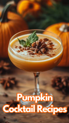 pumpkin drinks cocktails Drinks With Pumpkin Puree, Pumpkin Liquer Cocktails, Easy Beverages, Pumpkin Cocktail Recipes, Pumpkin Cocktails, Spiked Drinks, Holiday Beverages, Pumpkin Drinks, Tea Drink Recipes