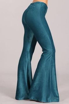 Mineral Washed Bell Bottom Pants with Elastic Waist-Plus Size Velvet Bell Bottoms, Lightweight Pants, Pacific Rim, Yoga Pants Outfit, Barrel Racing, Bell Bottom Pants, Teal Color, Complete Outfits, Bell Bottom