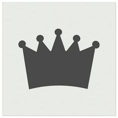 a black and white photo of a crown on a light gray background with the words, king written below it