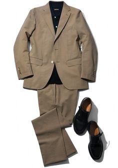 Outfit Grid Men, Khaki Suit, Mens Suit Style, Old Man Fashion, Older Mens Fashion, Women's Shoes Accessories, Outfit Grid, Mens Outfit Inspiration