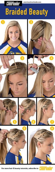 40 super cute and easy hairstyle tutorials that are quick and easy to follow. Almost 40 tutorials to help get great look for hairs. Cool Hairstyles For Girls, Cheer Hair, Volleyball Hairstyles, Hairstyles For School, Hairstyles Short, Ponytail Hairstyles, Kids Hairstyles, Hair Hacks, Pretty Woman