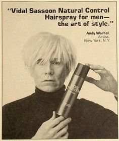 an advertisement for the new york hair salon shows a woman with blonde hair holding a hair dryer in her hand