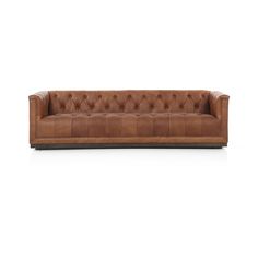 Arlo Leather Sofa Destroyed Nature, Library Sofa, Tufted Leather Sofa, The Maxx, Classic Library, Genuine Leather Sofa, Brown Leather Sofa, Tufted Leather, Aged Bronze