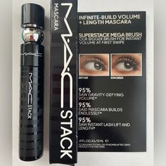 A Top Seller & New Cult Fave!!! Mac Stack Mascara *No Box This Was Part Of A Set & Has Never Been Used** Batch: A83 Full-Size Superstack Mega Brush From Root To Tip At First Swipe-0-40 Swipes The Formula Is Lightweight, Defines & Nourishes Each Lash /Never Looking Dry. 95% Saw Gravity -Defying Volume*, Builds Seamlessly & Saw Instant Lash Lift & Length See Pictures For Details * Mac Stack Mascara, Makeup Mac, Mac Makeup, Lash Lift, Top Seller, Makeup Cosmetics, Mac Cosmetics, Gravity, Womens Makeup