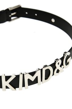 Ceinture en cuir de veau Kim D&G avec logo de lettrage en métal galvanisé en palladium et boucle en métal.DOLCE & GABBANACeinture 'Kim D&G'H 3 cm Metal Lettering, Lettering Logo, Loafer Sneakers, Galvanized Metal, A Metal, Beauty Accessories, Small Leather Goods, Lace Boots, Metal Buckles