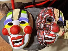 Custom Slipknot like Mask  , Latex half mask . One size fits most. pick between standard OG WG Clown or Burnt WG Clown Mask, Half Mask, Costume Masks, Costume Mask, Slipknot, Costume Accessories, Etsy Seller, Mask, Road