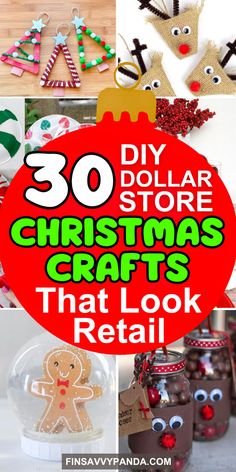 christmas crafts that look real with the words 30 dollar store christmas crafts that look retail