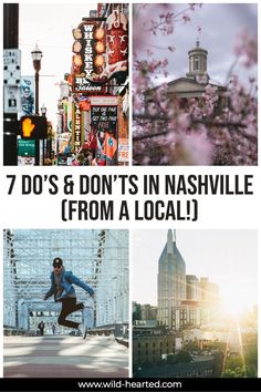 the words 7 do's and don'ts in nashville from a local