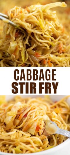 this cabbage stir fry is an easy and delicious dinner that's ready in under 30 minutes