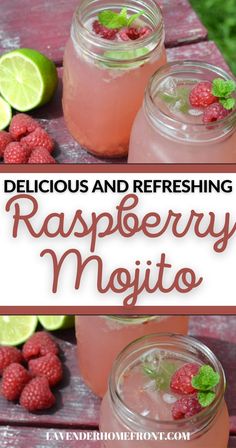 Delicious refreshing raspberry mojito with fresh mint and raspberry. Raspberry Mixed Drinks, Dragonberry Mojito Recipe, Pink Mojito Recipe, Flavored Mojito Recipe, Flavored Mojitos, Summer Drink Recipes Alcoholic, Cute Alcoholic Drinks, Refreshing Summer Drinks Alcohol, Berry Mojito Recipe