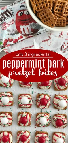 peppermint park pretzel bites are an easy snack for kids and adults