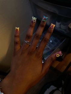 Short Charm Nails, Unique Acrylic Nail Designs, Exotic Nail Designs