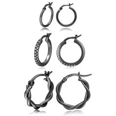 PRICES MAY VARY. 💕Black Hoop Earrings Set💕 One order includes 3 Pairs different style of black hoop earrings for women .These small black hoop earrings are really sophisticated and simply gorgeous,which can enrich your collocation, and meet your various occasions and wearing needs，you could share this set with your Family & Friends. 💕High Quality Material💕These small hoop earrings for women made of 925 sterling silver, AAAA Cubic Zirconia , Hypoallergenic, Nickel and Lead-Free. High polished Everyday Small Black Hoop Earrings, Small Black Classic Hoop Earrings, Small Black Hoop Earrings, Black Sterling Silver Hoop Earrings For Everyday, Nickel-free Black Hoop Earrings Gift, Nickel-free Black Small Hoop Earrings, Black Hoop Earrings, Small Silver Hoop Earrings, Friends High