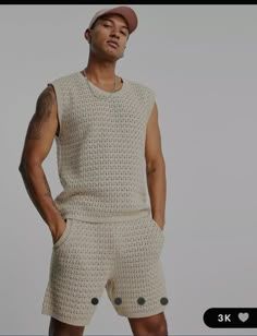 Crochet Beach Wear, Men Crochet, Stylish Hoodies, Boys Summer Outfits