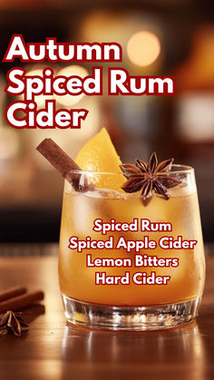 Autumn Spiced Rum Cider Fall Rum Cocktails, Cocktail Cards, Cocktail Inspiration, Cider Drinks, Apple Cider Cocktail, Girl Glasses, Hard Apple Cider, Mule Cocktail, Fall Cocktails Recipes