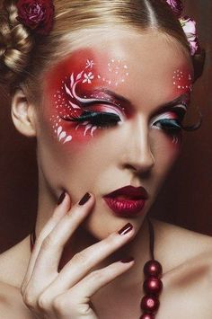 Extreme Make-up, Facial Design, Carnaval Make-up, Fantasy Make-up, Make Up Designs, Extreme Makeup