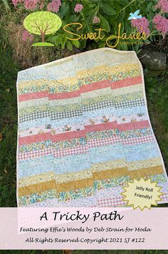 Project Size: 38" x 42" This is a great beginner friendly quilt. It is quick and simple and has no seams to match up! Fabric selection and cutt ing is very easy when you buy a jelly roll to make this projec t. Features Effie's Woods by Deb Strain. How To Make A Jelly Roll Quilt, Easy Jelly Roll Quilts For Beginners, Jelly Roll Baby Quilt, Strip Rag Quilts, Tumbler Quilts, Jelly Roll Sewing, Jelly Roll Quilts, Jelly Roll Race Quilt, Kid Quilts Patterns