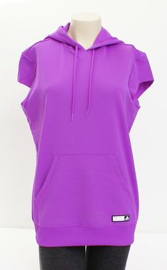 Women's Adidas Adigirl Purple Short Sleeve Hooded Top Hoodie Gender:       Women Brand:          Adidas Name:          Adigirl SS Hoody Style #:        AY7686 Style:            Short Cap Sleeve Hoodie Color:           Purple Attached Drawstring Hood with Light Fleece Lining Short Cap Sleeves Mesh Fabric Exterior Front Kangaroo Hand Pocket 100% Polyester ***Measurements Available Upon Request International Buyers Please Note: Combined Shipping with Multiple Purchases Based on the Weight of Packag Hoody Style, Purple Style, Purple Shorts, Hooded Top, Hooded Tops, Colorful Hoodies, Cap Sleeve, Mesh Fabric, Adidas Women