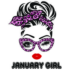 January Girl Svg, Birthday Svg, Born In January Svg, Girl Born In January Svg, January Girl Svg, January Birthday Svg, Girl With Bun Svg, Girl With Glasses Svg, Girl Gifts Svg, Birthday Gifts Svg, Birthday Party Svg, Happy Birthday Svg, svg cricut, silhouette svg files, cricut svg, silhouette svg, svg designs, vinyl svg