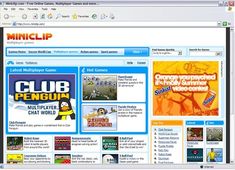 an image of a computer screen with the word club penguin on it