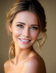 a beautiful young woman smiling at the camera