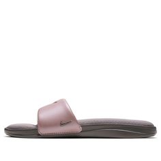 (WMNS) Nike Ultra Comfort3 Slide Slippers Grey/Pink AR4497-004 (Women's) Pink Nike Casual Slides, Pink Sports Slides With Cushioned Footbed, Casual Pink Nike Slides, Nike Pink Slides For Summer, Nike Slippers Women, Nike Slippers, Slide Slippers, Slippers Women, Womens Slippers