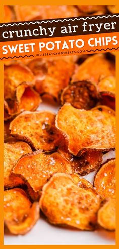 AIR FRYER SWEET POTATO CHIPS, healthy recipes, healthy snacks Airfryer Sweet Potato Chips, Sweet Potato Chips Air Fryer, Air Fryer Sweet Potato Chips, Crispy Sweet Potato Chips, Air Fryer Chips, Apartment Meals, Sweet Potato Chips Recipe, Air Fryer Potato Chips, Chips Potato