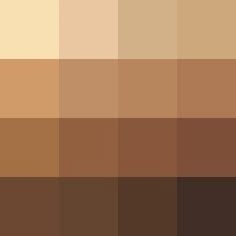 Tons de marrom | Skin color palette, Brown color palette, Skin color | Color palette challenge, Skin color palette, Colors for skin tone