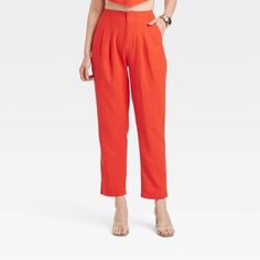 Target Ankle Pants, A New Day Ankle Pants, Ankle Length Pants, Womens Clothing Sizes, Bottom Clothes, Ankle Pants, Pull On Pants, Straight Pants, Chinos Pants