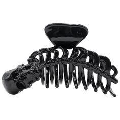 Skeleton Ribcage Hair Claw Clip Black - Kreepsville Mall Goth Hair, Skeleton Accessories, Claw Clip Black, Black Claw Clip, Anatomical Skull, Gothic Hair Accessories, Black Claws, Wallet Chains, Grunge Accessories