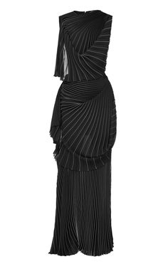 Gown With Jacket, Black Pleated Dress, Pleated Gown, Strapless Gown, Gowns Online, Pleated Fabric, Midi Short Sleeve Dress, Jumpsuit With Sleeves, Tank Dress