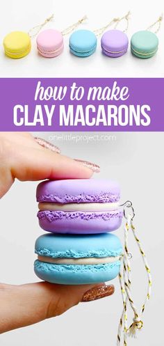 how to make clay macarons that are easy and fun