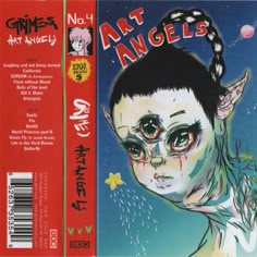 the back cover of an album with artwork on it