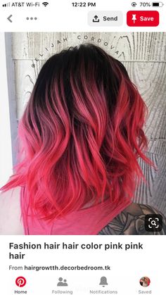 Red And Pink Hair, Bright Stickers, Cake Sticker, Bright Hair, Hair Color Pink, Dye My Hair, Hair Dye Colors, Hair Inspo Color