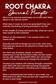 Root Chakra Balance, How To Activate Root Chakra, Activate Root Chakra, Chakra Prompts, Reiki Journal Prompts, Root Chakra Journaling, Chakra Journaling, Healing The Root Chakra, Root Chakra Healing Meditation