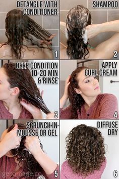 Curly Girl Method, Wavy Curly Hair, Curly Hair Inspiration, Curly Hair Routine, Hair Routine, Curly Hair Care, Hair Curly