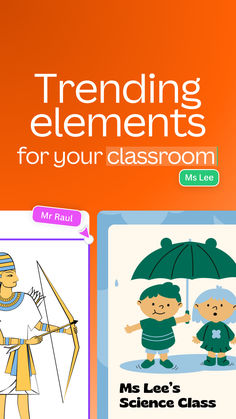 the front cover of a book with an image of two children holding umbrellas and one is