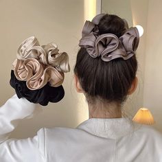 Girls Updo, Ribbon Hair Ties, Sophisticated Hairstyles, Hair Accessories Collection, Hair Band For Girl, Silk Hair, Ribbon Hair, Headband Styles, Elastic Hair Bands