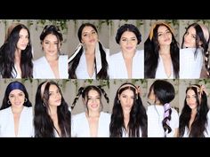 12 WAYS TO WEAR A SCARF IN YOUR HAIR | EASY HAIRSTYLES FOR ALL LEVELS OF STYLING | JUSTINE MARJAN - YouTube Wear A Scarf, Ways To Wear A Scarf, Hair Easy, How To Wear Scarves, Silk Scarves, Easy Hairstyles, Hairstyles, I Love, Silk