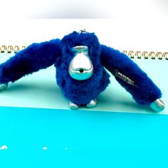 Kipling Keychain Charm Blue Monkey Ape Key Ring New Without Tag Kipling Monkey Keyring With The Name Tag Beatrice . Kipling Keychain, Kipling Monkey, Monkey Keychain, Blue Monkey, Keychain Charm, Key Card Holder, Name Tag, Card Holders, Monkeys