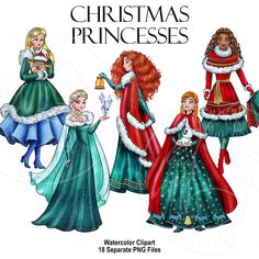 Christmas Fashion Illustration, Xmas Party Decorations, Humanized Disney, Real Disney Princesses, Disney Characters Christmas, Disney Merry Christmas, Cartoon Dress, Chibi Eyes, Christmas Princess