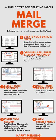 an info sheet describing how to use mail merger for email and web marketings