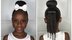 Sock Bun Hairstyles, Braided Hairstyles For School, Girls Hairdos, Sock Bun, Lil Girl Hairstyles, Kid Braid Styles, Easy Hairstyles For School, Natural Hairstyle, Easy Hairstyles For Medium Hair