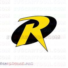 a black and yellow logo with the letter r on it