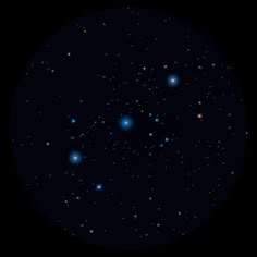 an image of the night sky with many stars in it and some dark blue hues